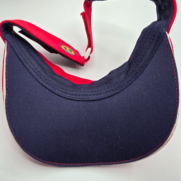 Bio Domes Trouble Devil Horns Adjustable Red Visor Hat Casual Golf Outdoors - Picture 8 of 8